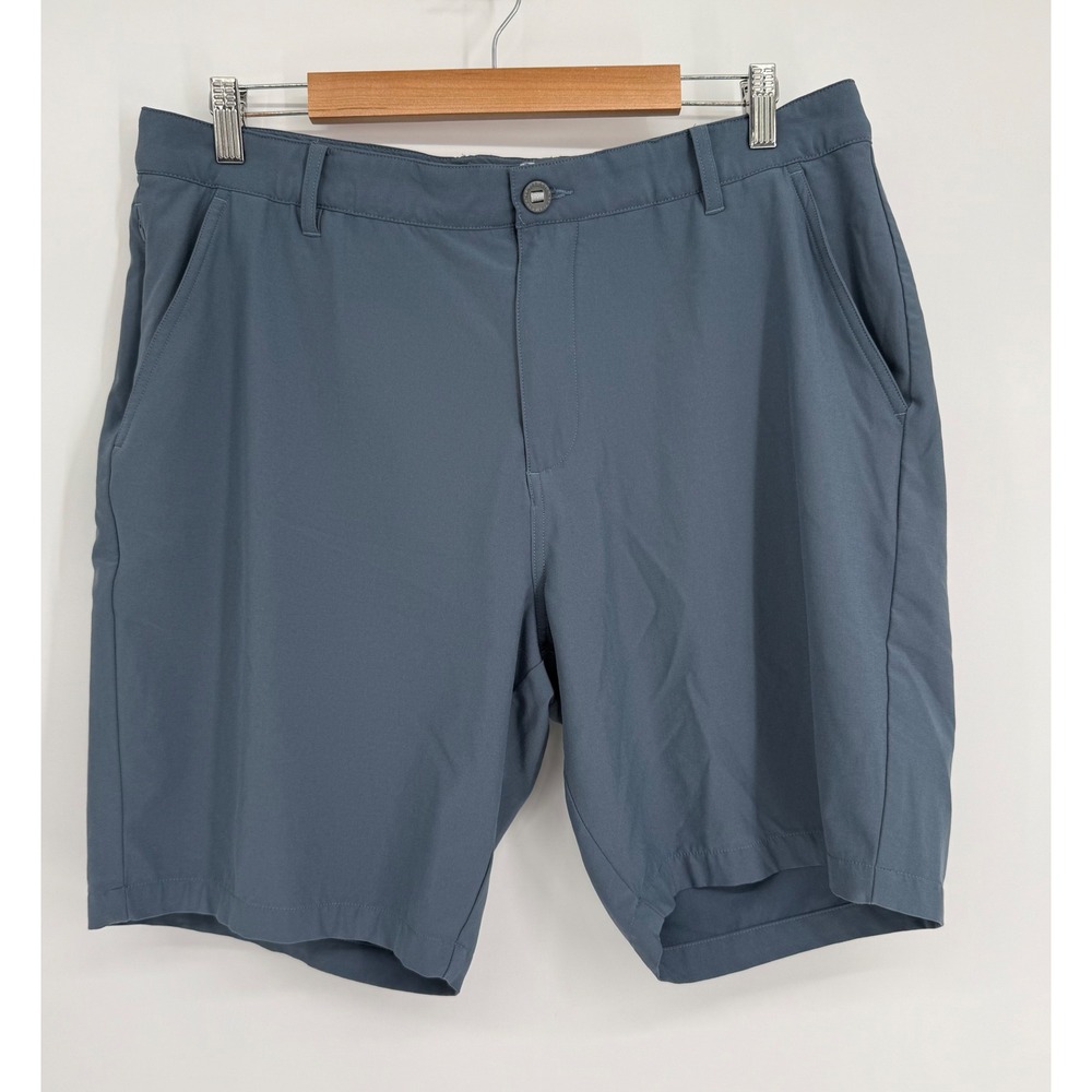 PUMA Mens Golf Shorts Blue Gray Sz 36 Performance Athletic Activewear